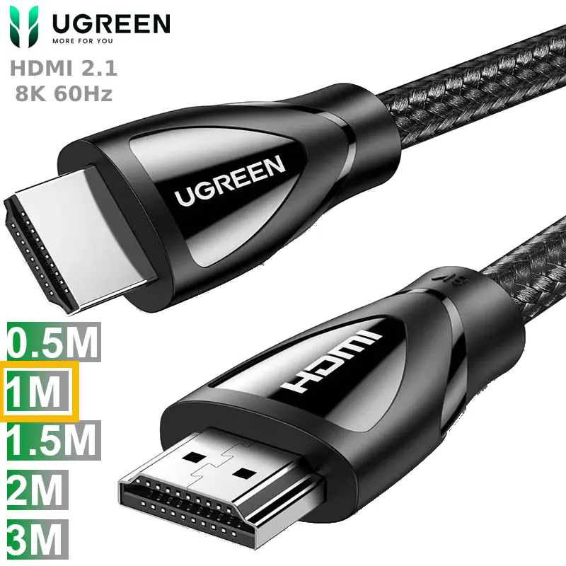Cáp HDMI Ugreen 2.1 8K 60Hz 1m cao cấp