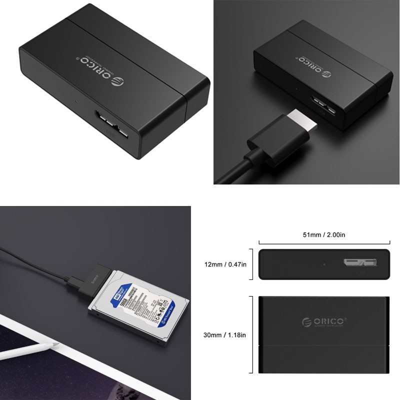 USB 3.0 sang SATA đọc dữ liệu HDD SSD 2.5 Orico 21UTS