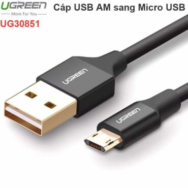 Cáp sạc Điện thoại Smartphone TAB USB AM sang Micro USB cắm 2 chiều 1 mét UGREEN 30851 - Phụ Kiện Điện Tử Việt Nam
