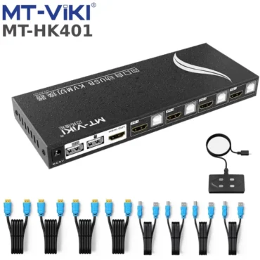 Bộ chuyển mạch HDMI USB KVM Switch 4 ra 1 MT-HK401