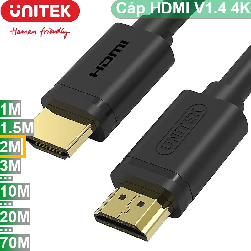 Cáp HDMI 1.4 Unitek dài 2m