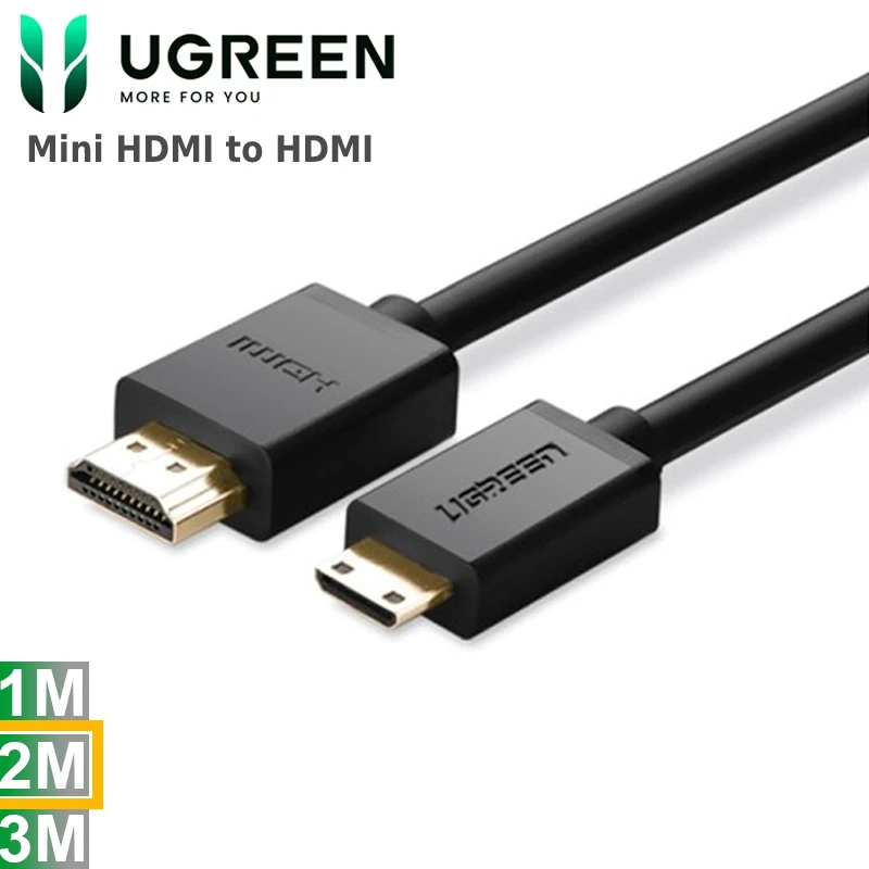 Cáp mini HDMI to HDMI Ugreen v1.4 full HD 1080P 4K 2K dài 2m