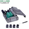 Đầu Giắc COM DB9 Đực Cái Không Hàn Bắt Vít Vỏ Ốp Kim Loại, Chân Đồng HD-Link - Đầu giắc COM DB9 cái Female