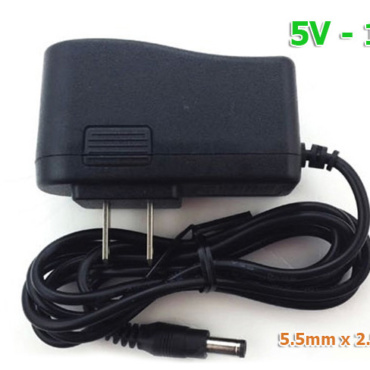 Adapter 5V-1A 5.5m x 2.5mm, Nguồn phụ kiện điện tử