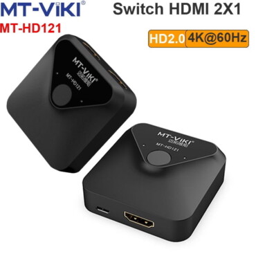 Bộ gộp HDMI switch 2X1 4K@60Hz MT-VIKI MT-HD121 - Phụ Kiện Điện Tử Việt Nam