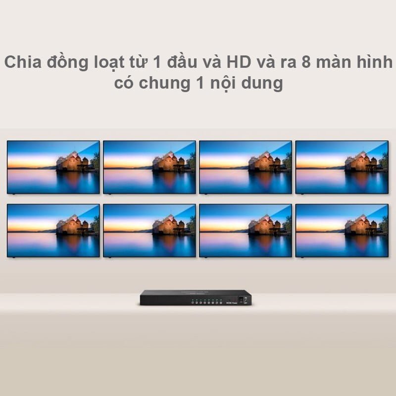 Bộ chia cổng HDMI 1 ra 8 4K2K@30Hz 3D Ugreen 40203