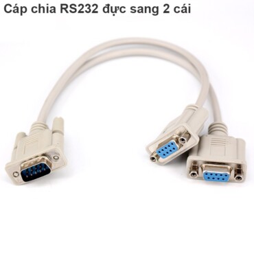 Cáp chia RS232 DB9 đực sang 2 cái 20Cm - Phụ Kiện Điện Tử Việt Nam