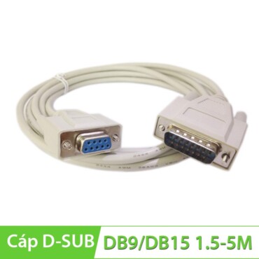 Cáp com DB9F to DB15M (Âm sang dương) 2M | 3M | 5M - Phụ Kiện Điện Tử Việt Nam