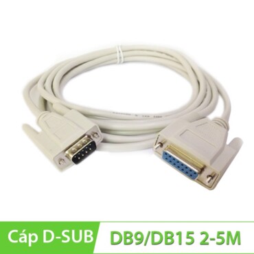 Cáp com DB9M to DB15F (dương sang âm) 2M | 3M | 5M - Phụ Kiện Điện Tử Việt Nam