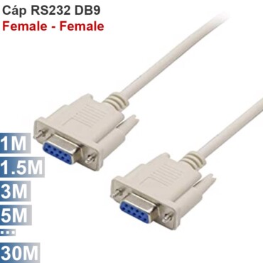 Cáp COM 9 RS232 nối thằng 2 cổng cái 1.5M 2M 3M 5M ... 30M - Phụ Kiện Điện Tử Việt Nam