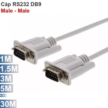 Cáp COM 9 RS232 nối thằng 2 cổng đực 1.5M 2M 3M 5M ... 30M - Phụ Kiện Điện Tử Việt Nam