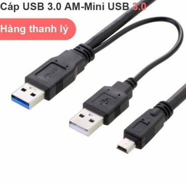 Cáp chữ Y USB 3.0 to Mini USB 0.6m cho HDD box, HDD Docking - Phụ Kiện Điện Tử Việt Nam