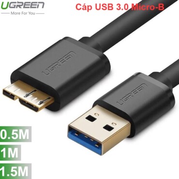 Cáp USB 3.0 AM sang Micro BM cho Ổ cứng di động Ugreen 0.5M 1M 1.5M - Phụ Kiện Điện Tử Việt Nam