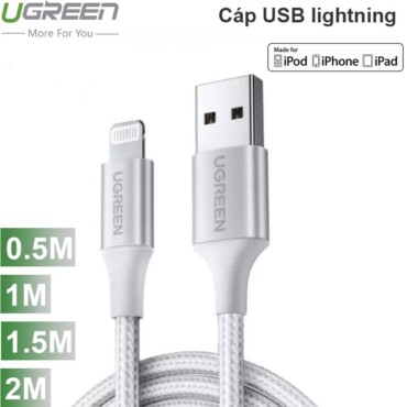 Cáp USB lightning MFI - Cáp sạc iPhone iPad iPod Ugreen 0.5M 1M 1.5M 2M - Phụ Kiện Điện Tử Việt Nam