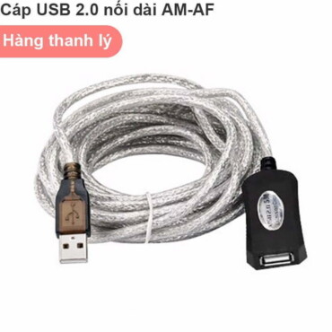 Cáp nối dài USB 2.0 AM-AF 1 đầu đực 1 đầu cái 10m có IC khuếch đại - Phụ Kiện Điện Tử Việt Nam
