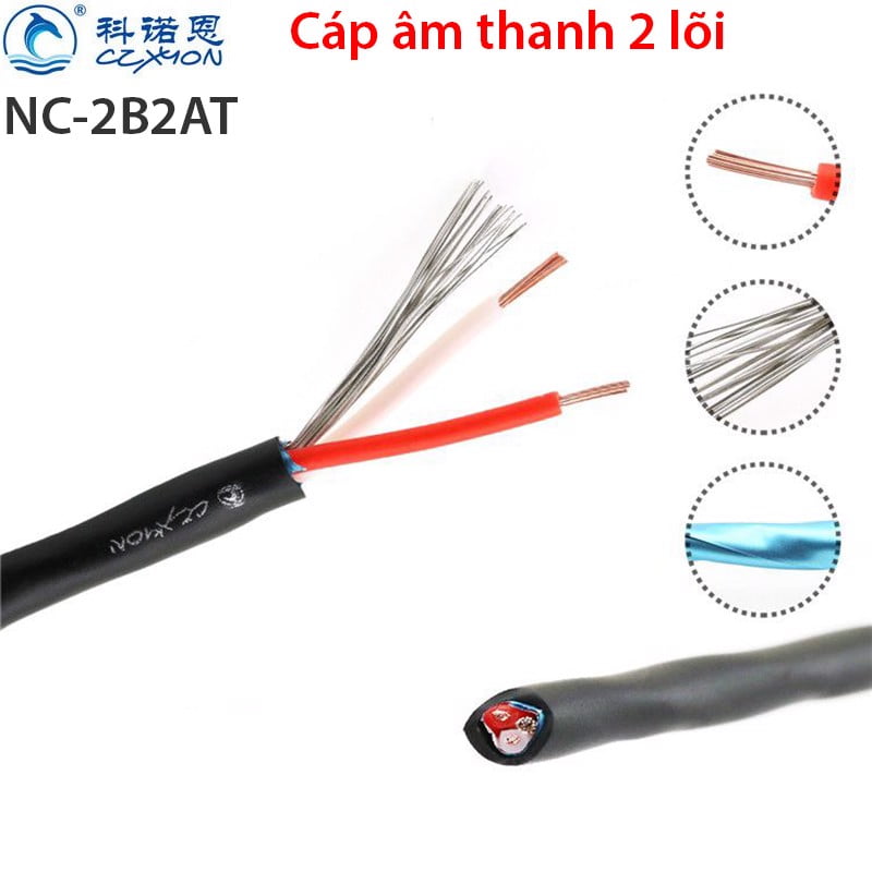 Dây hàn cáp âm thanh 2 lõi Coraon NC-2B2AT - Phụ Kiện Điện Tử.Com.vn Dây hàn cáp âm thanh 2 lõi Coraon NC-2B2AT