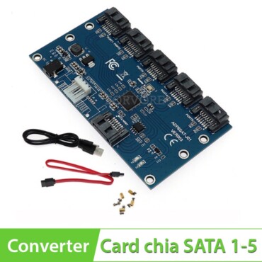 Card chia SATA 1 ra 5 - mở rộng thêm cổng SATA cho PC, Card chia Sata phụ kiện điện tử Hà Nội - Phụ Kiện Điện Tử Việt Nam