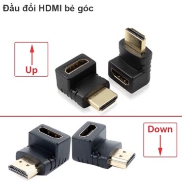 Đầu đổi góc HDMI 270 và 90 độ 1 đầu đực 1 đầu cái - Phụ Kiện Điện Tử Việt Nam