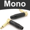 Đầu jack hàn âm thanh 6.35mm Stereo và Mono bẻ góc 90 độ Coraon Z-NP3RX-B Z-NP2RX-B - Mono