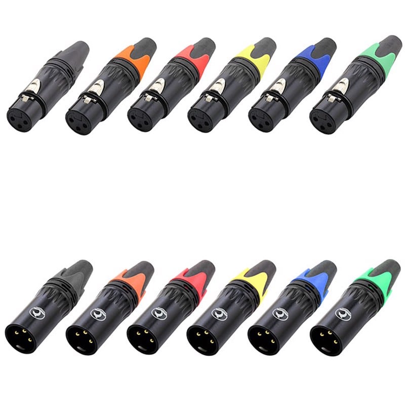 Đầu hàn cổng XLR cannon 3PIN cổng đực male-female Coraon KN3MX-B - KN3FX-B