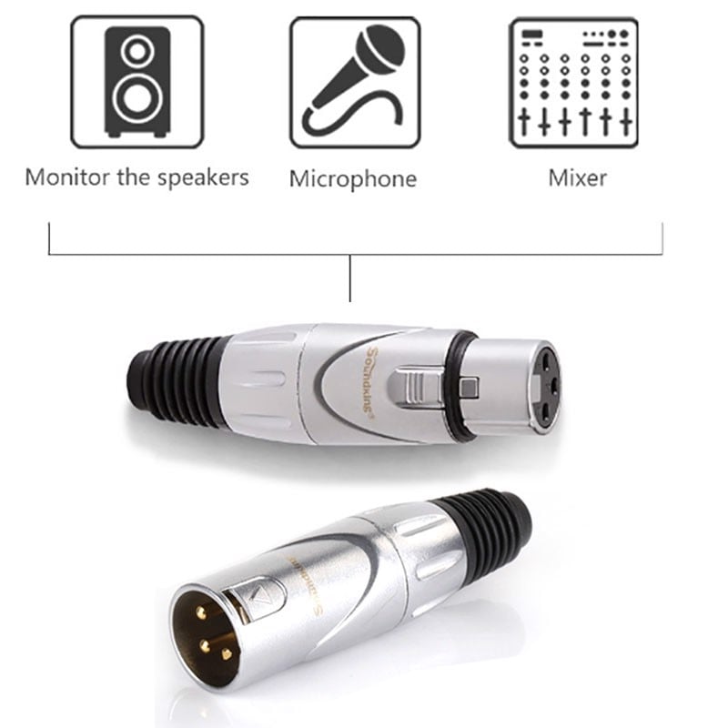 Đầu hàn giắc XLR Cannon Soundking QRP-C03-02 Female & QRP-C04-02 Male