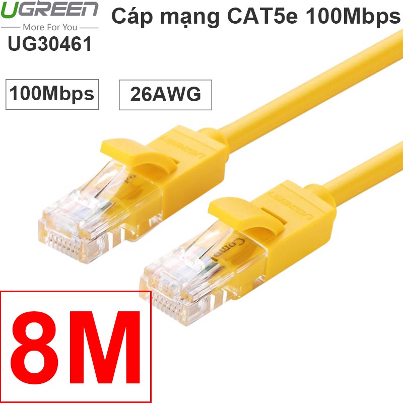 Cáp mạng LAN CAT5E Ugreen 1M | 2M | 3M | 5M tốc độ đạt 1Gbps