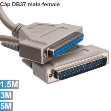 Cáp COM DB37 Cáp RS232 37 chân 1 đầu âm 1 đầu dương Male-Female 1.5M 3M 5M - Phụ Kiện Điện Tử Việt Nam