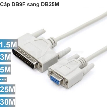 Cáp COM DB9 cái sang DB25 đực 1.5M 3M 5M 10M 15M 20M - Phụ Kiện Điện Tử Việt Nam