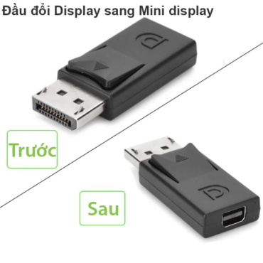 Displayport Male to Mini Displayport Female - Phụ Kiện Điện Tử Việt Nam
