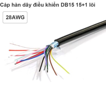 Cáp hàn dây tín hiệu điều khiển RS232 DB15 lõi đồng mạ thiếc 28AWG - Phụ Kiện Điện Tử Việt Nam