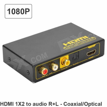 Bộ chia HDMI 1 ra 2 cổng ra audio Toslink + Coaxial R + L Audio - HDMI to HDMI to Audio - Phụ Kiện Điện Tử Việt Nam