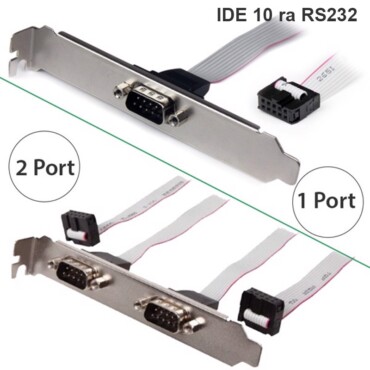 Cáp IDE-10 mainboard mở rộng ra RS232 1Port và 2 Port- 0.3m - Phụ Kiện Điện Tử Việt Nam