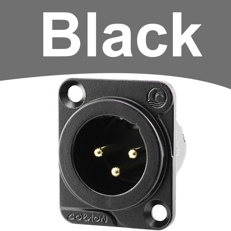 Đầu hàn cổng XLR Male  gắn trên tường bảng điều khiển Coraon LC3MD-W LC3MD-B