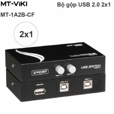 Bộ chia sẻ máy in 1 ra 2 cổng USB chính hãng MT-VIKI MT-1A2B-CF - Phụ Kiện Điện Tử Việt Nam
