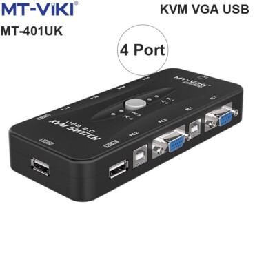 KVM Switch 4 port USB Chuyển mạch 4 CPU ra 1 màn hình MT-VIKI MT-401UK - Phụ Kiện Điện Tử Việt Nam