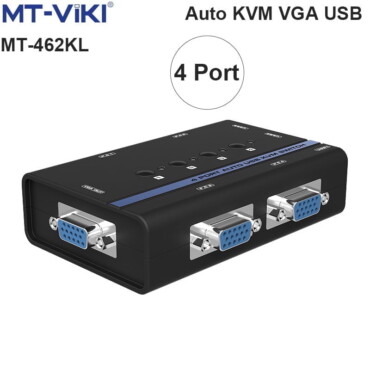 Auto KVM switch VGA USB 4 port - Bộ chuyển mạch VGA KVM 4 CPU ra 1 màn hình MT-VIKI MT-462KL - Phụ Kiện Điện Tử Việt Nam