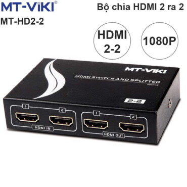 Bộ chia HDMI 2 vào 2 ra full HD 1080P có điều khiển MT-VIKI MT-HD2-2 - Phụ Kiện Điện Tử Việt Nam
