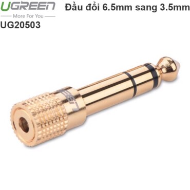 Đầu chuyển đổi rắc loa từ 6.5mm sang 3.5mm Ugreen 20503 - Phụ Kiện Điện Tử Việt Nam