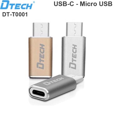 Đầu chuyển đổi Micro USB to Type C chính hãng DTECH T0001 - Phụ Kiện Điện Tử Việt Nam
