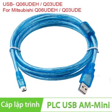 Cáp lập trình màn hình HMI Mitsubishi Q06UDEH / Q03UDE / Q06UDEH / Q03UDE 1.5 mét