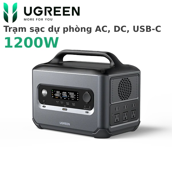 Tram sac du phong 1200w Ugreen PowerRoam 1200