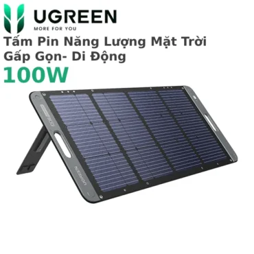 Tấm Pin Năng Lượng Mặt Trời 100W gấp gọn, di động Ugreen 15113