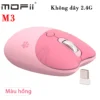 Chuột không dây Mofii 2.4G nhiều màu kiểu dáng Cute M3 - Hồng