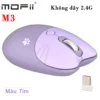 Chuột không dây Mofii 2.4G nhiều màu kiểu dáng Cute M3 - Tím