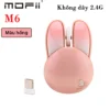 Chuột không dây mofii tai thỏ nhiều màu kute M6 - Hồng