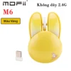 Chuột không dây mofii tai thỏ nhiều màu kute M6 - Màu Vàng