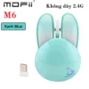Chuột không dây mofii tai thỏ nhiều màu kute M6 - Xanh Blue