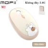 Chuột không dây hình thú chính hãng Mofii M2 - Màu Kem