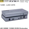 Bộ KVM kéo dài HDMI+ USB qua dây cáp mạng 60M, 120M, 200M - 120M