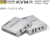Bộ KVM kéo dài HDMI+ USB qua dây cáp mạng 60M, 120M, 200M - 60M